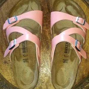 Birkenstock Women, Salina,Birko-Flor Coral. Size 42